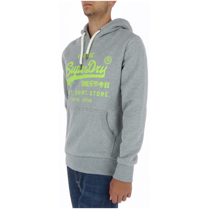 Hooded sweatshirt met fluorescerend vintage logo Superdry