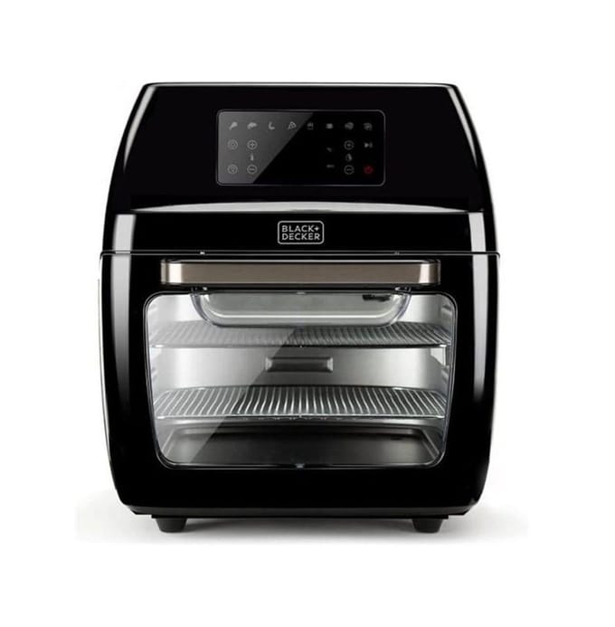 BLACK+DECKER BXAFO1200E - Heteluchtfriteuse met Oven - 1700 W - 12 Liter - Zwart
