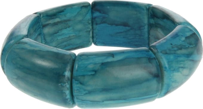 Behave - Armband dames - Turquoise marmerlook - Zomertrend boho