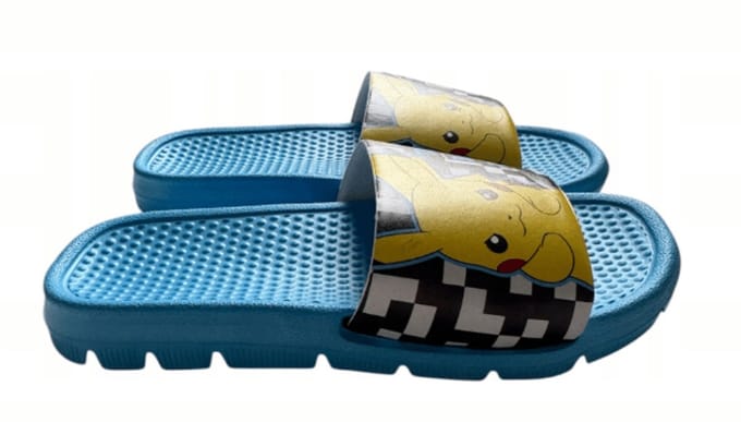 Pokemon Jongens Badslipper | Blauw | Maat: 25