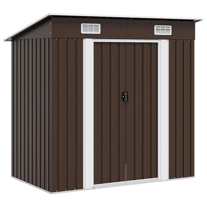 vidaXL - Tuinberging - 194x121x181 - cm - staal - bruin