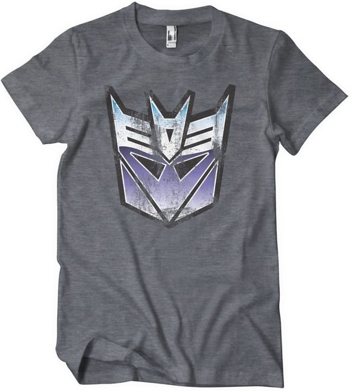 Transformers Distressed Decepticon Shield T-shirt Dark/Heather