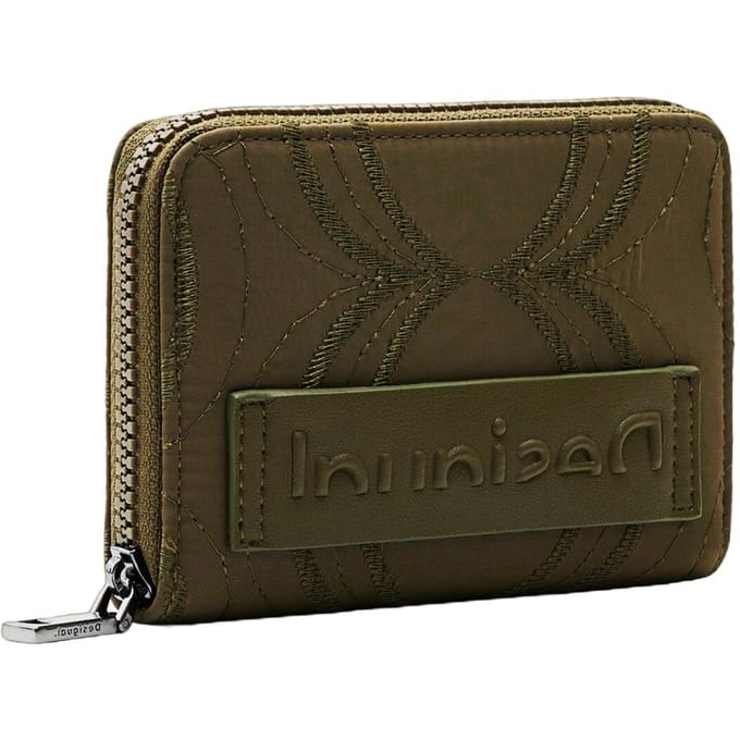 Desigual Portemonnee Mone Bubbles Marisa Small Wallet Green Kaki
