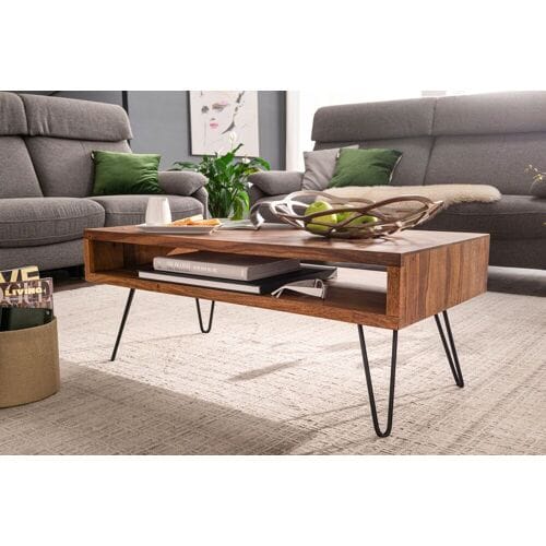 salontafel 100x40x50 cm Sheesham massief houten /
