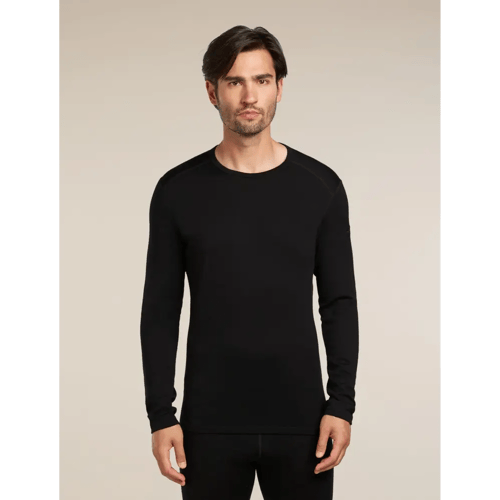 Icebreaker 260 Tech LS Crewe Thermal Top Heren (Maat - L, Kleur - BLACK)