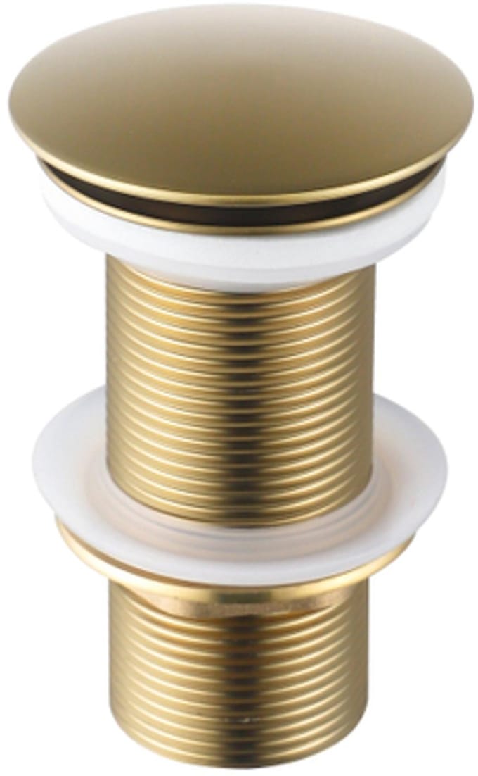 FugaFlow Eccelente Acces - verlengde afvoerplug - Geborsteld Messing PVD (Goud)