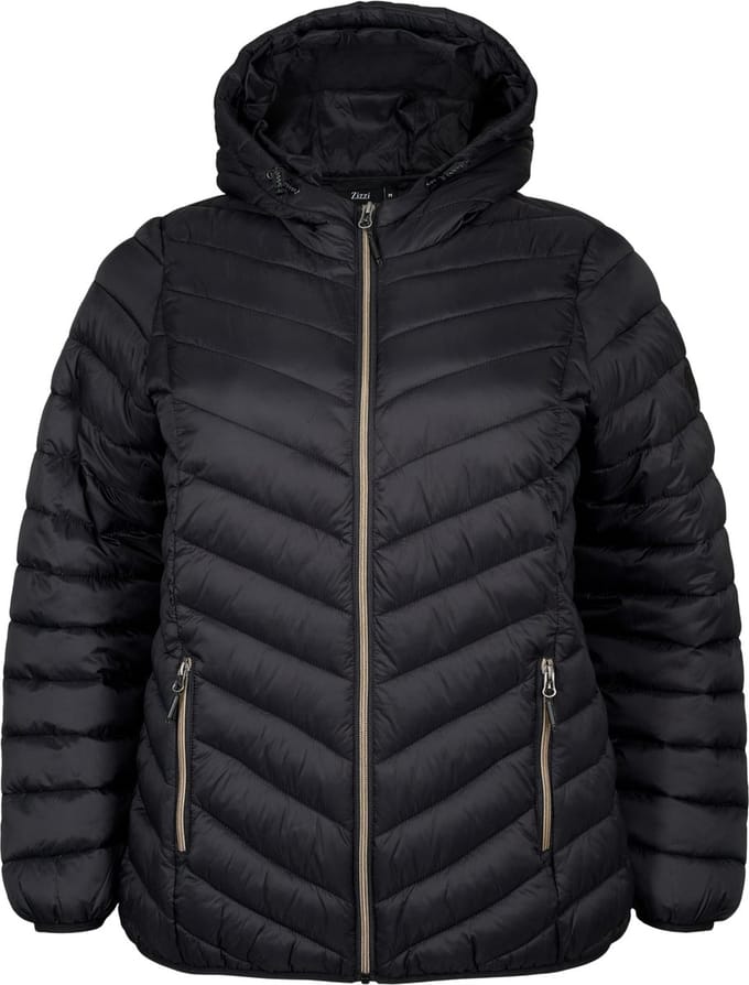 ZIZZI CASALLY, L/S, JACKET Dames Jas - Black - Maat S (42-44)