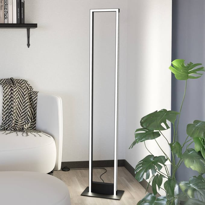 EGLO connect LED vloerlamp Savilanas-Z, zwart, CCT