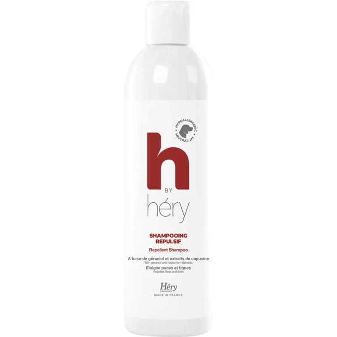 Afschrikmiddel shampoo voor honden en katten Héry