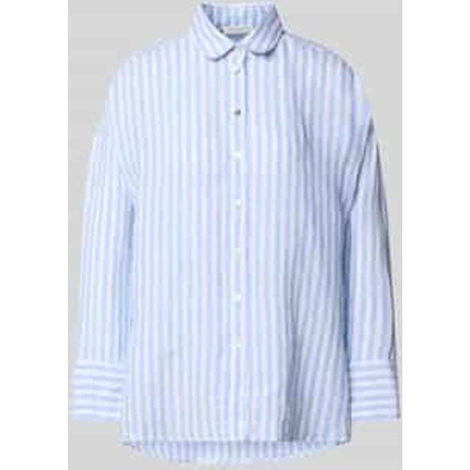 relaxed fit linnen blouse in all-over look