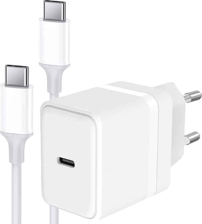 Usb C Oplader Set - 2 Meter - Snellader - Usb-C Adapter + usb-C Kabel - Super Fast Charge - PPS Technologie - Phreeze Origineel