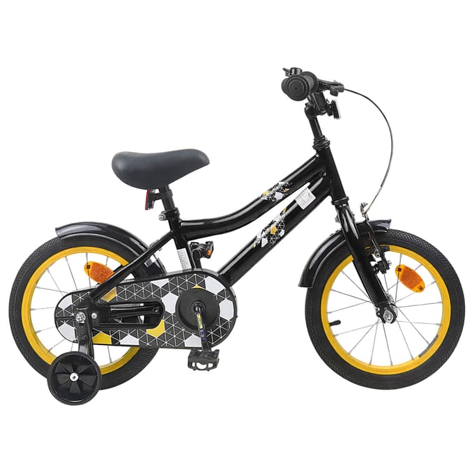 vidaXL - Kinderfiets - 12 - Inch - voor - 2-4 - jaar - oud - Zwart