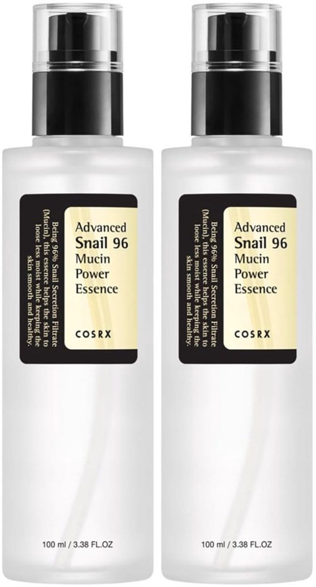 2x COSRX Advanced Snail 96 Power Essence Original 100ml - Korean Skincare - Gezichtsverzorging - Moisturizer - Dagcrème - Nachtcrème - Littekencrème - Slakkengel - Pigmentvlekken Verwijderen - Acne