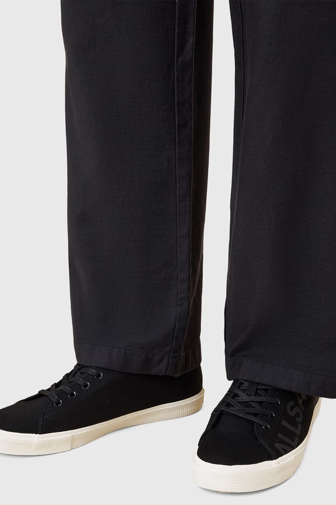 AllSaints Biggy Can Low Top Black Größe: 41 | Trainers Outlet | Herren | Schwarz