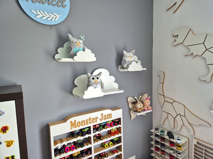 Moliland Fantasy Extra Prestige - Kinderkamer Plankenset - 3 Stuks - Witte Afwerking - Veilig Ontwerp