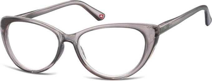 Montana Eyewear MR64F Leesbril Vlindermontuur +1.00 - Glanzend Grijs