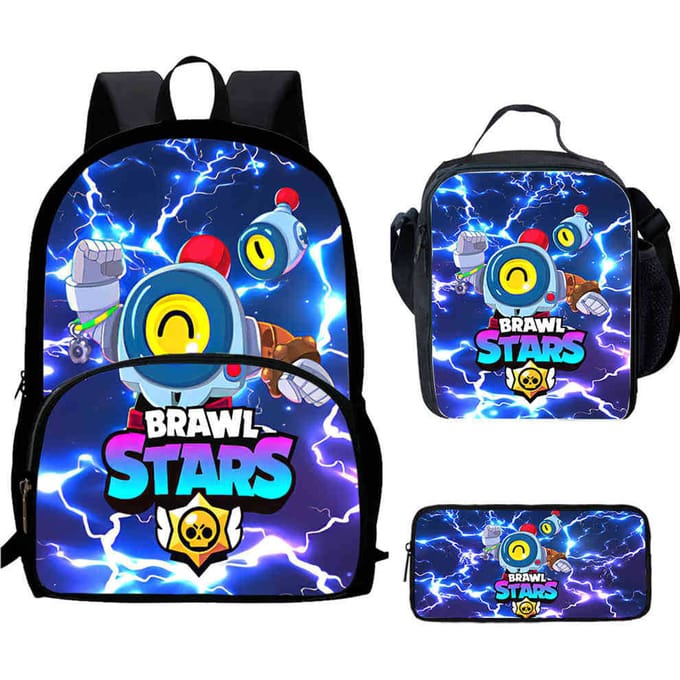 Brawl Stars Schooltas Hoge Definitie Print Multi-Functioneel Lichtgewicht Rugzak