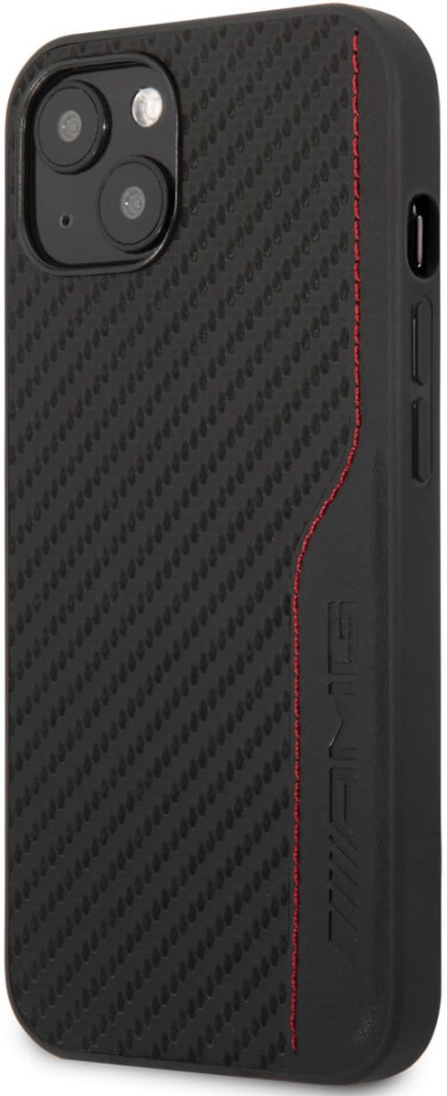 Mercedes-AMG Carbon Back Case voor Apple iPhone 14 (6.1") - Zwart