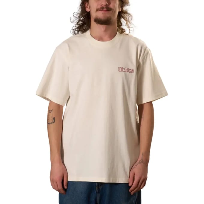T-shirt met labelprint model 'FAIRLAWN'
