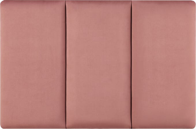 Gestoffeerde wandpanelen Carpino set van 3 fluweel 60x30 cm roze [neu.haus]