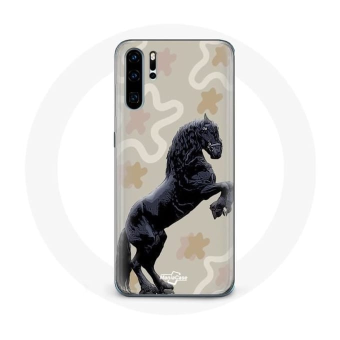 Coque pour Huawei P30 - Huawei - Frison Noir - Rigide - Protection - Mixte noir