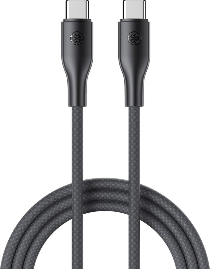 Super Fast Charge USB C Kabel 3 Meter - 65W - Geschikt voor Samsung - USB C naar USB C Oplaadkabel - Zwart