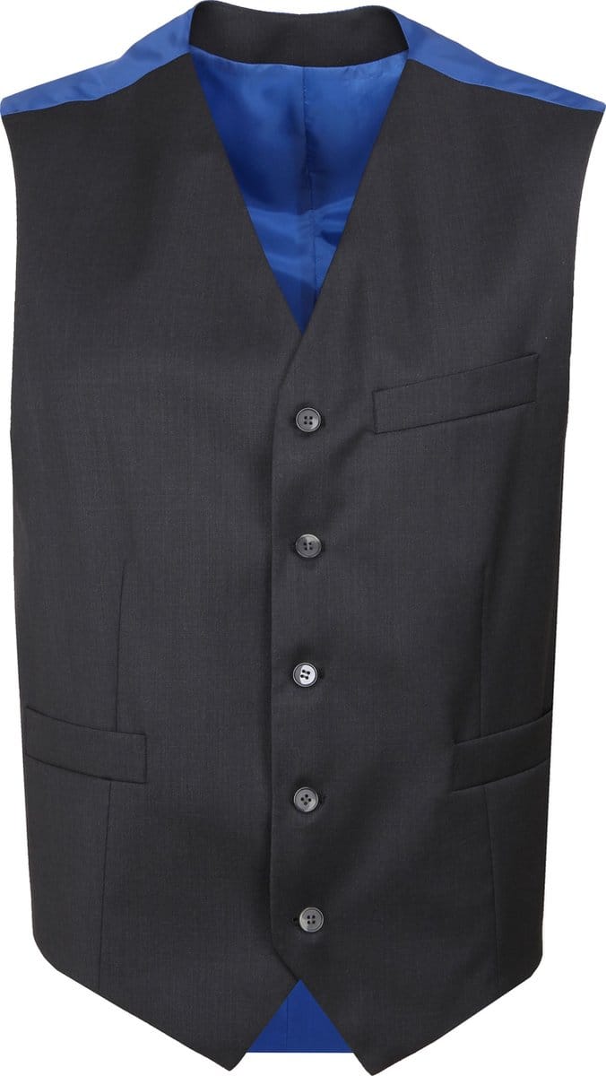 Suitable Gilet Piga Wol Antraciet - Maat 52 - Heren