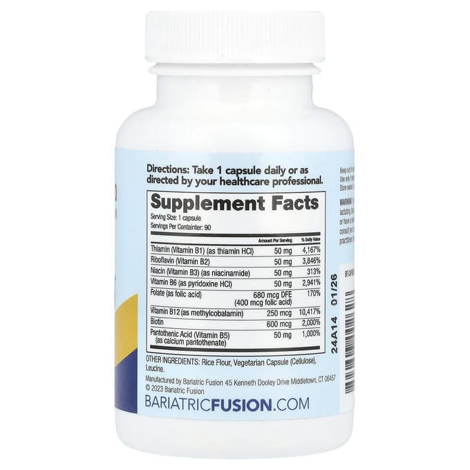 Bariatrische Fusion, B-50 Complex, 90 Capsules