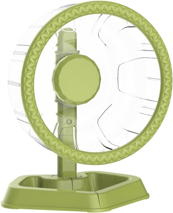 Hamster loopwiel - Looprad renrad - Dierenbeweging stimuleren - Stille lagertechnologie - 16 cm - Groen