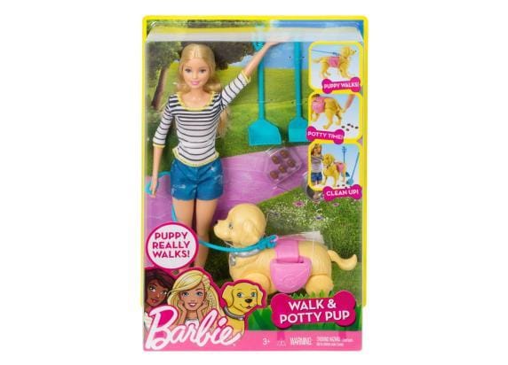 Barbie Wandelen & Trainen Puppy Speelpoppen