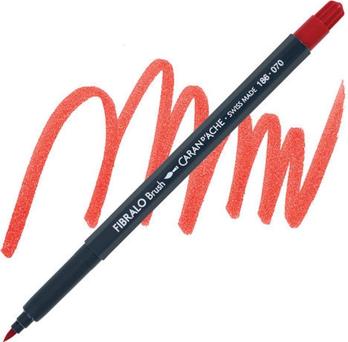 Carandache Fibralo Brush |  Scarlet
