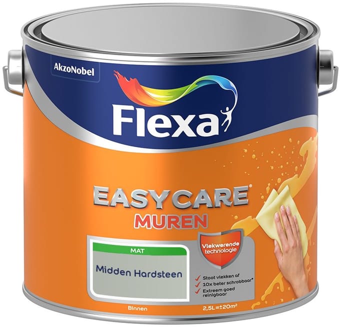 Flexa - Easycare Muren - Midden Hardsteen - Mengverf - 2,5 L