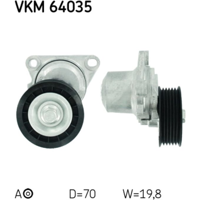 Spanpoelie, V-riem SKF VKM 64035
