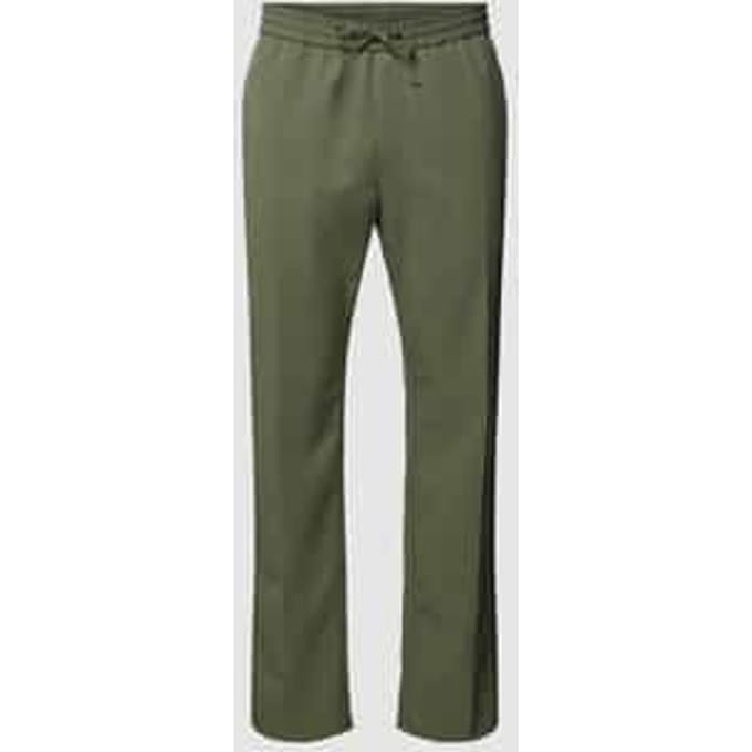 Broek van viscosemix met persplooien