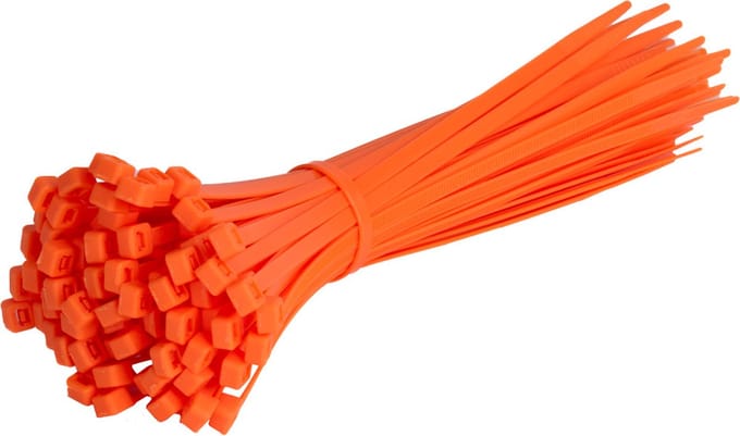 TD47 Kabelbinders 4.8 x 200 mm Oranje - Tie wraps - Tyraps