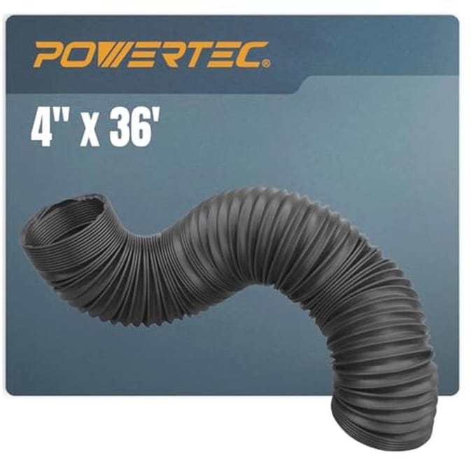 Flexibele stofopvangslang 4 inch voor effectieve stofafzuiging