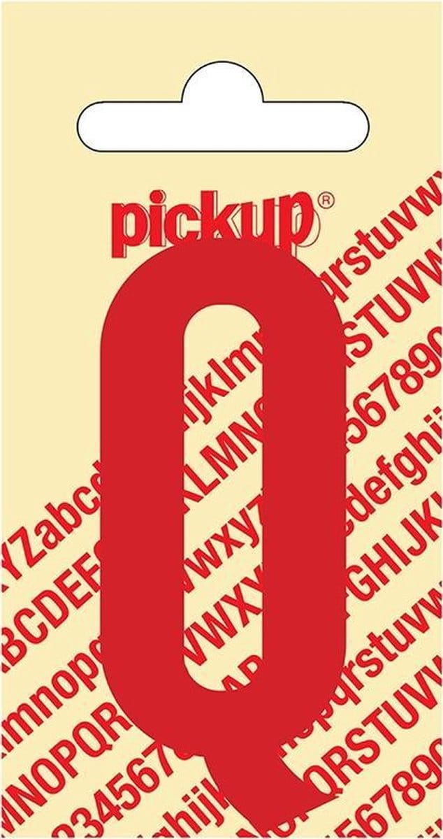 Pickup plakletter Nobel 60 mm rood Q - 31022060Q