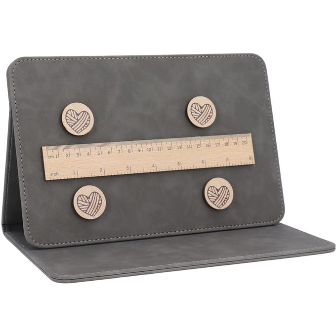 Kaarthouder Breigereedschap Naaldkunst Opvouwbaar Haakpatroonhouder Accessoires beige