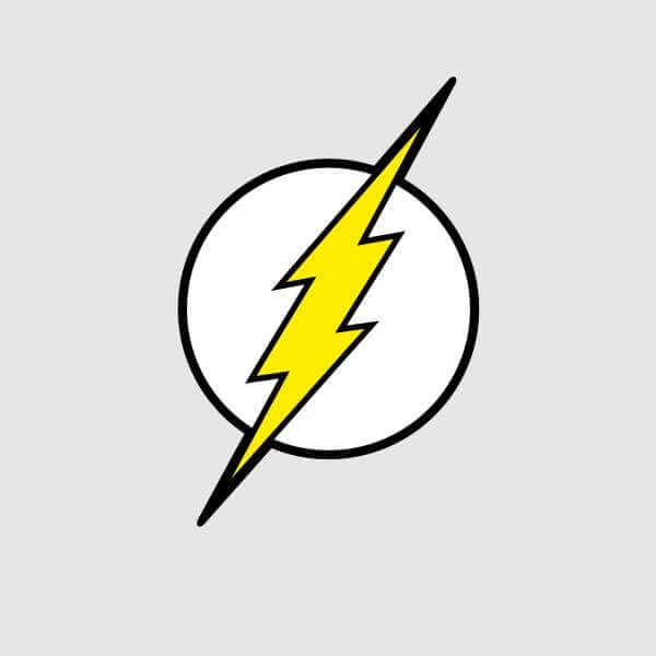 Justice League Flash Logo Hoodie - Grey - S