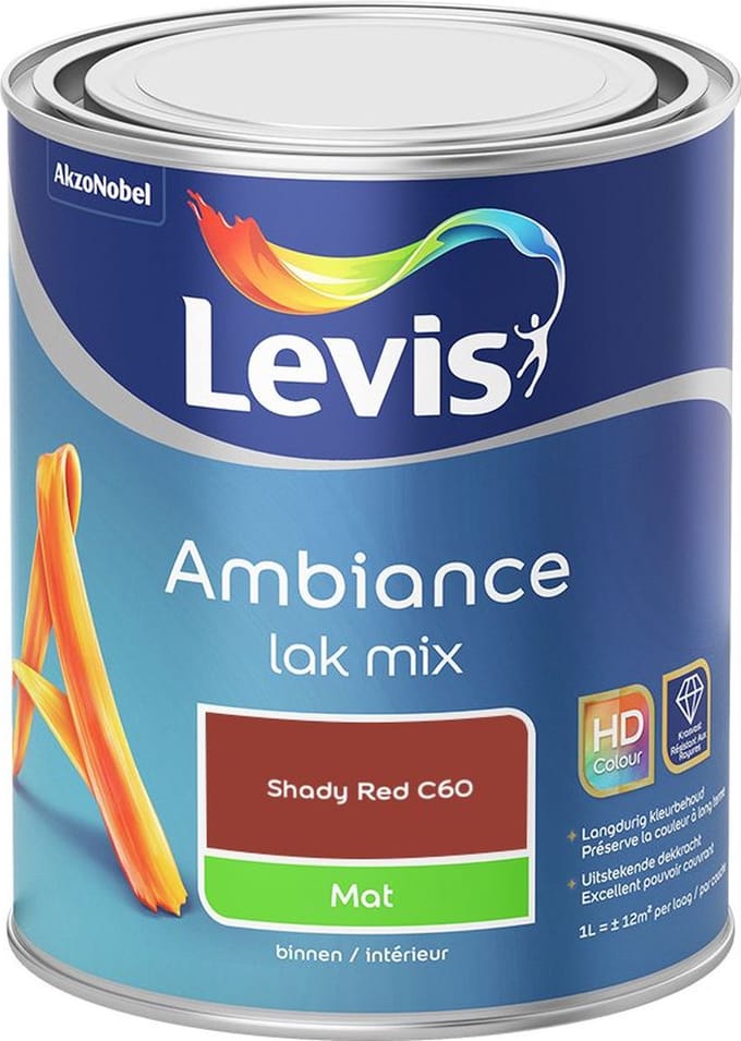 Levis - Ambiance Lak Mat Mix - Shady Red C60 - Mengverf - 1 L