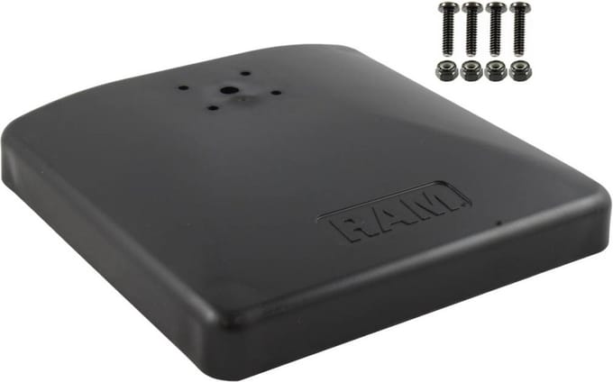 RAM Verzwaarde Composiet Vierkante Platform Basis met AMPS-gatenpatroon