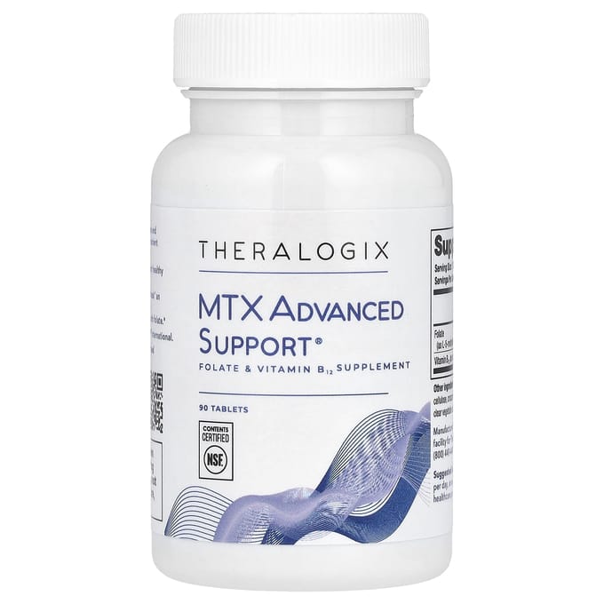 Theralogix, MRX Advanced Support®, Supplement met Foliumzuur en Vitamine B12, 90 Tabletten