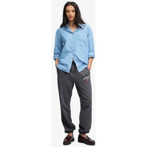 Superdry Athletic Essential Boyfriend Joggingbroek Dark Grey Grootte: 44