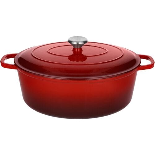 SILVERCREST Gietijzeren braadpan, Ø35 cm (Rood)