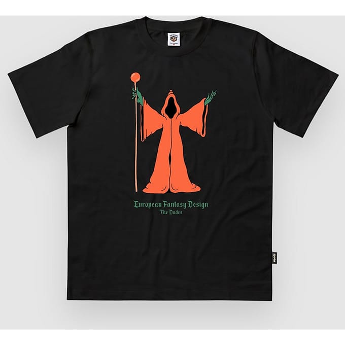 The Dudes Warlock Classic T-Shirt zwart