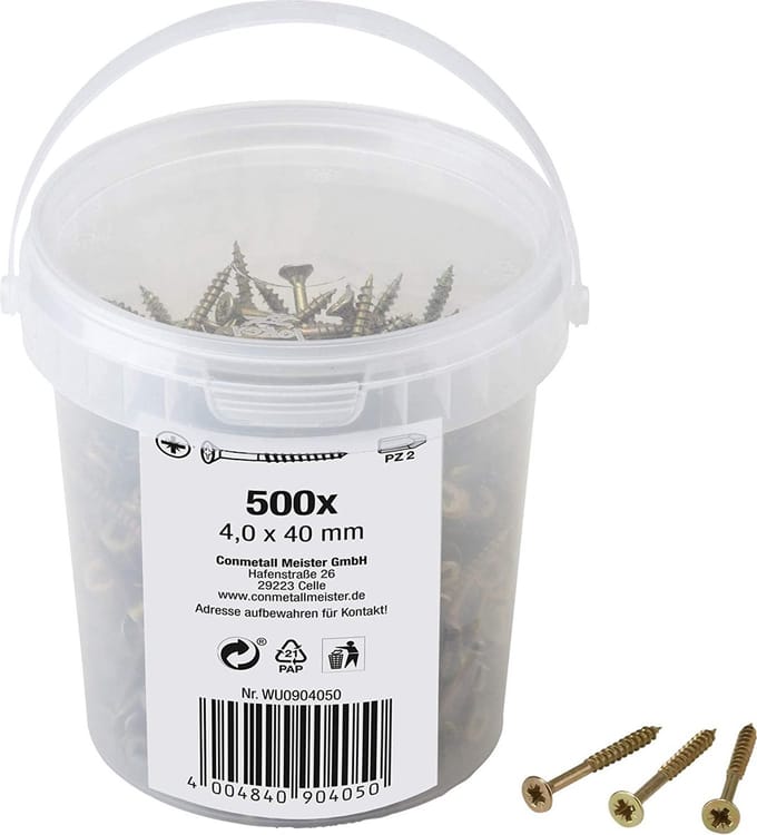 schroeven - zelftappende schroeven-assortimentset, 500 stuks