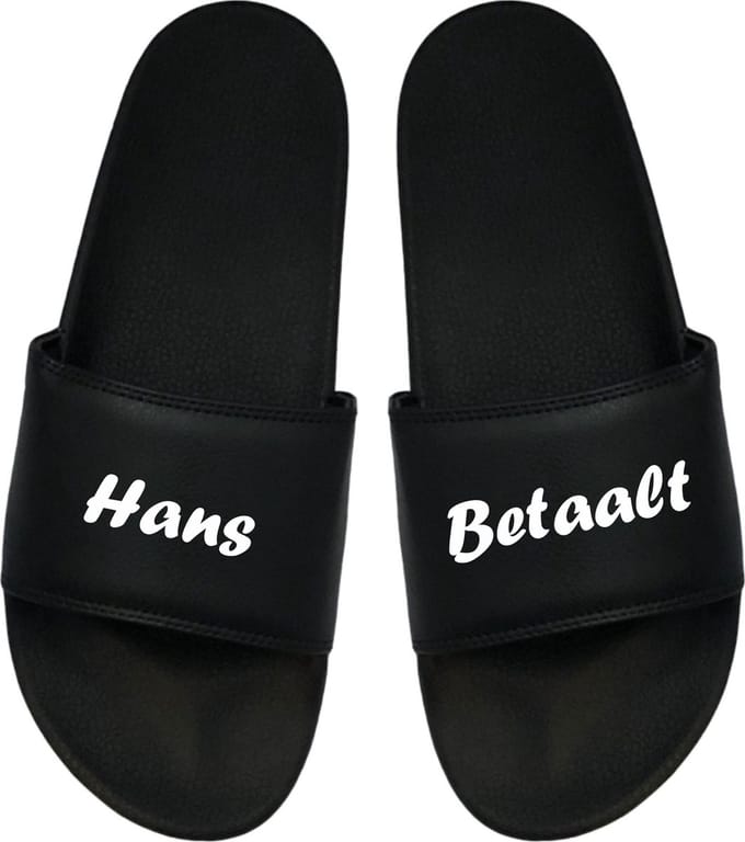 Cadeau Sint - Cadeau Kerst - Cadeau - Cadeau Badslippers - Badslippers Hans Betaalt 48