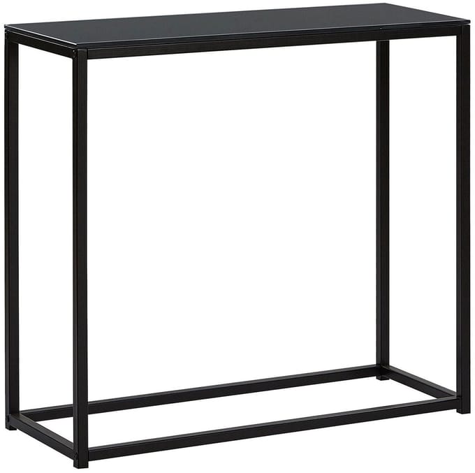 DELANO - Consoletafel - Zwart - Veiligheidsglas