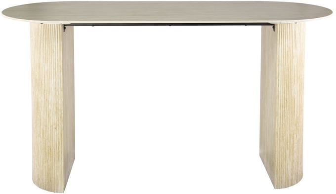 Giga Meubel Bartafel Romano - Ovaal Keramiek Travertin - 178x70x92cm