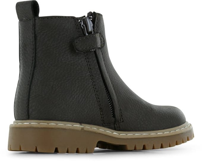 Go Banana's Donkerbruine Boot - Veterschoen Kind - Unisex - Dark Brown - Microfiber Nubuck - Maat 31